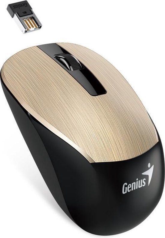 Genius NX-7015 Muis RF Draadloos BlueEye 1200 DPI Ambidextrous Goud