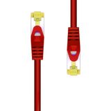 Monkey Ladder RJ45 LSZH Cat.6A SFTP Ethernet-netwerkkabel, AWG26, 100% koper, allogeenvrij, rood, 1,0 m slang