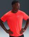 Nike Miler Men's Dri-Fit UV SS T-Shirt - Hardloop T-shirt Korte Mouw Zomer Heren - Rood
