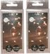 Anna's Collection Draadverlichting lichtsnoer - 2x - 40 led lampjes - warm wit - zilver draad - 200 cm