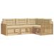 vidaXL Buiten bankenset 4 st Wit en Beige Polyester