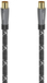 Hama Coax Cable - 3m - Black/Grey - Male to Female