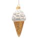 Vondels Cornet de glace 14cm en verre, couleur multi 1 pièce