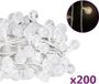 vidaXL Lichtsnoer met 200 LED's, 8 functies, warmwit, 20 m