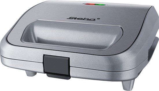 Steba SG65 Sandwich Maker - 3-in-1 with Interchangeable Plates for Toasties, Waffles & Paninis - 750W