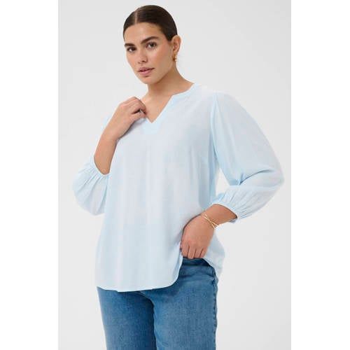 Kaffe Curve Kaffe Kaffe Curve blousetop lichtblauw