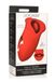 XR Brands Kiss and Tell Silicone Stimulateur clitoridien vibrant et baisant - Rouge