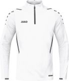 Jako - Ziptop Challenge - Witte Longsleeve Kids-128