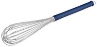 THERMOHAUSER Garde (roestvrij staal), 50 cm lang, blauwe kunststof handgreep en ophangoog, met 16 lussen