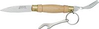 Imex El Zorro 54061 Zakmes met vork en opener, Inx H.6 cm, voor heren, bruin, 6 cm