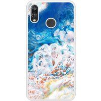 P20 Lite Marbre océan bedrukt siliconen hoesje