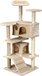 Krabpaal kattenboom XXL 131 x 58 x 50 cm beige