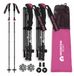 MOUNTAIN GOAT PRO+ Nordic Walking Stokken - Verstelbaar Aluminium, Lichtgewicht & Opvouwbaar