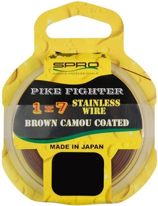 - Spro 1x7 Brown Coated Wire Onderlijnmateriaal 20m 40lb