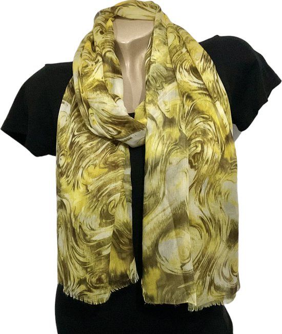 Lange Dunne Sjaal - Geel - 180 x 75 cm (03282#)