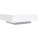 Table basse blanche 100x100x31 cm bois d'ingénierie