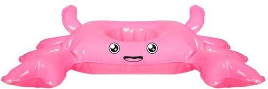Generik Roze mini crab boei voor drankjes - Feestdecoratievoorwerp