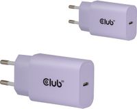 Club 3D USB-C Charger 30Watt, 2 stuks, Paars