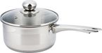 KINGHOFF Casserole - 16 cm - Inox - Avec couvercle - Compatible toutes sources de chaleur - 1.5L