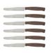 Excelsa Rainbow messenset, roestvrij staal, 6 stuks