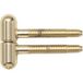 SFS Intec Paumelle 16 mm avec tête ronde, acier laitonné brillant