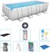 Bestway Rechthoekig Power Steel Zwembad - 488 x 244 x 122 cm - Grijs