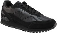 Hugo Boss - Lage Sneakers - Leer - Zwart - Heren - Maat 42