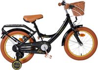Volare Ashley Vélo enfant - Fille - 16 pouce - Noir - Deux freins à main