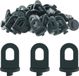 Kas clips clips de fixation en plastique - 50 pièces - haute capacité de charge - vert