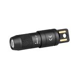 OLIGHT iMini 2 Mini LED USB oplaadbare zaklamp sleutelhanger met magnetische basis, 50LM 19,5g EOS sleutelhanger handlamp, IPX6 kleine zaklamp voor camping, outdoor, noodgevallen, zwart