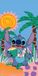 Lilo en Stitch Halantex Stitch strandlaken Aloha Party 70 x 140 cm Katoen