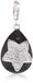 Pasionista Uniseks hanger zwart met ster en witte zirkonia's 925 sterling zilver 607672, Zirkonia