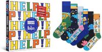 Happy Socks The Beatles 6-Pack Cadeauset Sokken Unisex Zwart Maat 41-46