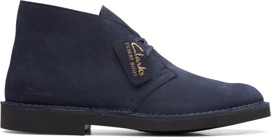 CLARKS Desert Bt Evo Heren Veterschoenen - Suède - Navy