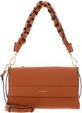Coccinelle Leren schoudertas Boheme Grana Double Shoulder Bag Crab / Jellyfish Lichtbruin