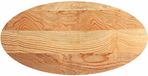 vidaXL Tafelblad 120x60x4 cm ovaal massief eikenhout lichtbruin
