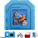 VEVOR cabine de pulvérisation gonflable 4x2,5x2,5 m cabine de pulvérisation tente de peinture bleue