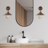 Asir Lampe murale Vintage Brun