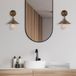 Asir Lampe murale Vintage Brun