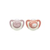 NUK First Choice Night fopspeen 0-6m siliconen 2 stuks - Nachtspeen
