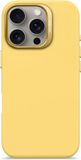 DECODED Siliconen Hoesje Geschikt voor iPhone 15 Pro - Popcorn Geel