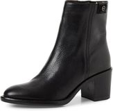 Tamaris - Dames - Enkellaarzen - Leer - Zwart - Maat 37