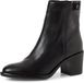 Tamaris - Dames - Enkellaarzen - Leer - Zwart - Maat 37