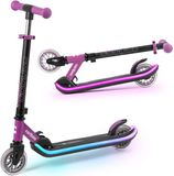 Cariboo LEDStar Step Scooter Tweewielige step met lichtgevend LED-platform Verstelbaar Stuur Paars