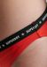 Superdry Code Micro elastisch bikinibroekje Dames Sunset Red