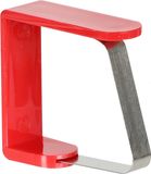 Urban Living tafelkleedklemmen - 4x stuks - rood - kunststof/metaal