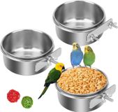 Markenlos Vogelvoer schotels - RVS - Set van 3