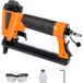 Agrafeuse pneumatique T50, calibre 20, pour agrafes couronne 10,8 mm, longueur 4-16 mm, pression 70-110 psi, idéale pour menuiserie, rembourrage, tissus et bricolage.