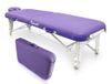 QUIRUMED Shiatsu-Bahre opvouwbaar, van hout, 211 x 60 cm, violet