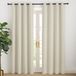 NICETOWN Beige gordijn, ondoorzichtig, isolerend, koudebescherming, gordijnen, 200 cm lang, verduisteringsgordijn, inslagringen, woonkamer, moderne overgordijnen, gordijn met inslagringen, set van 2